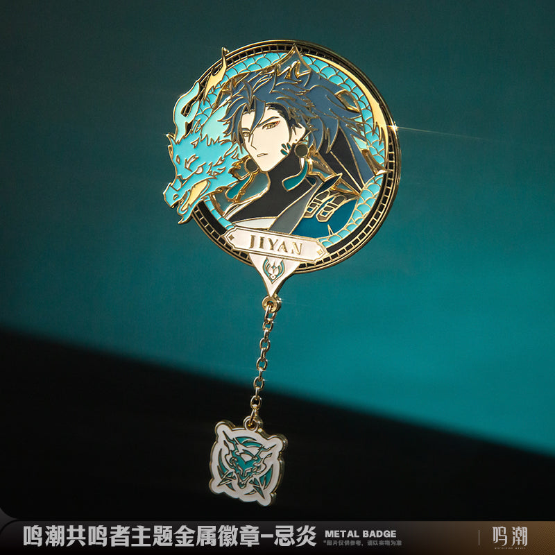 Wuthering Waves WuWa Official Metal Badge Jiyan