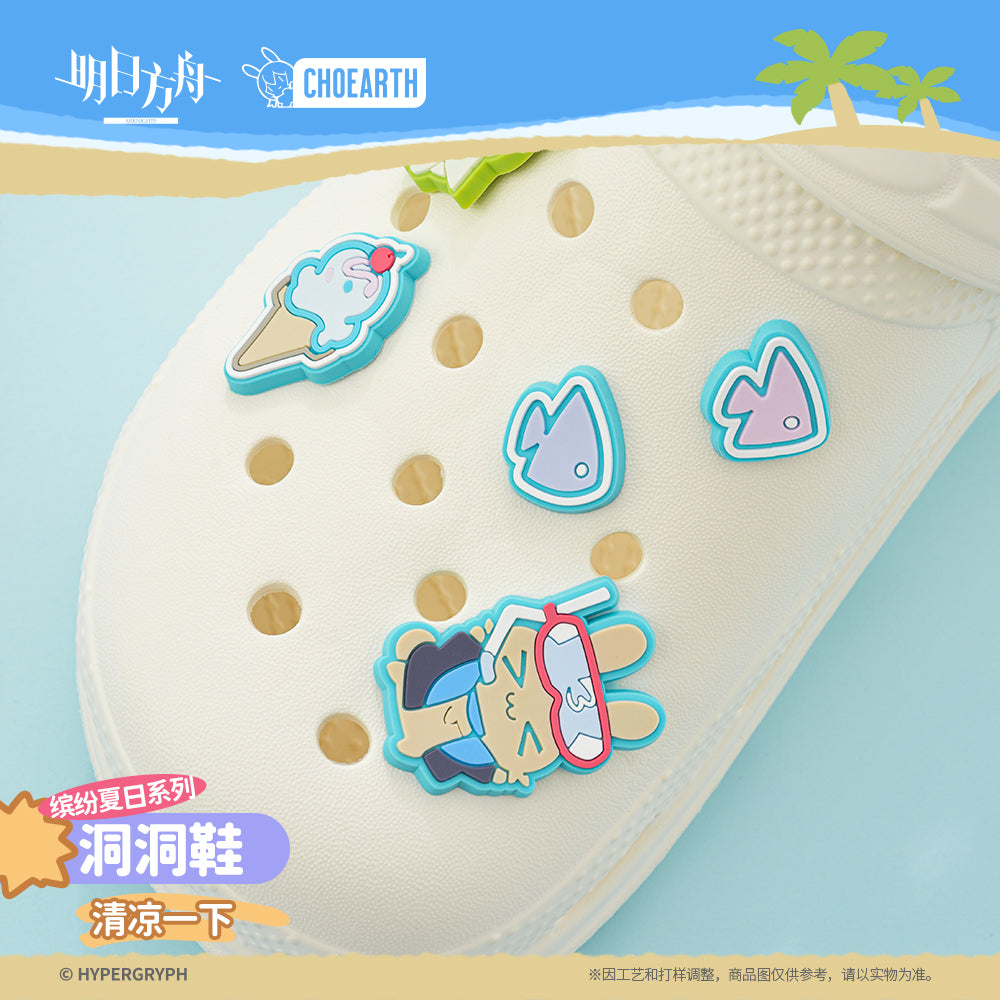 Arknights Official Colorful Summer Series Crocs Style Sandle Shoes & Jibbitz set