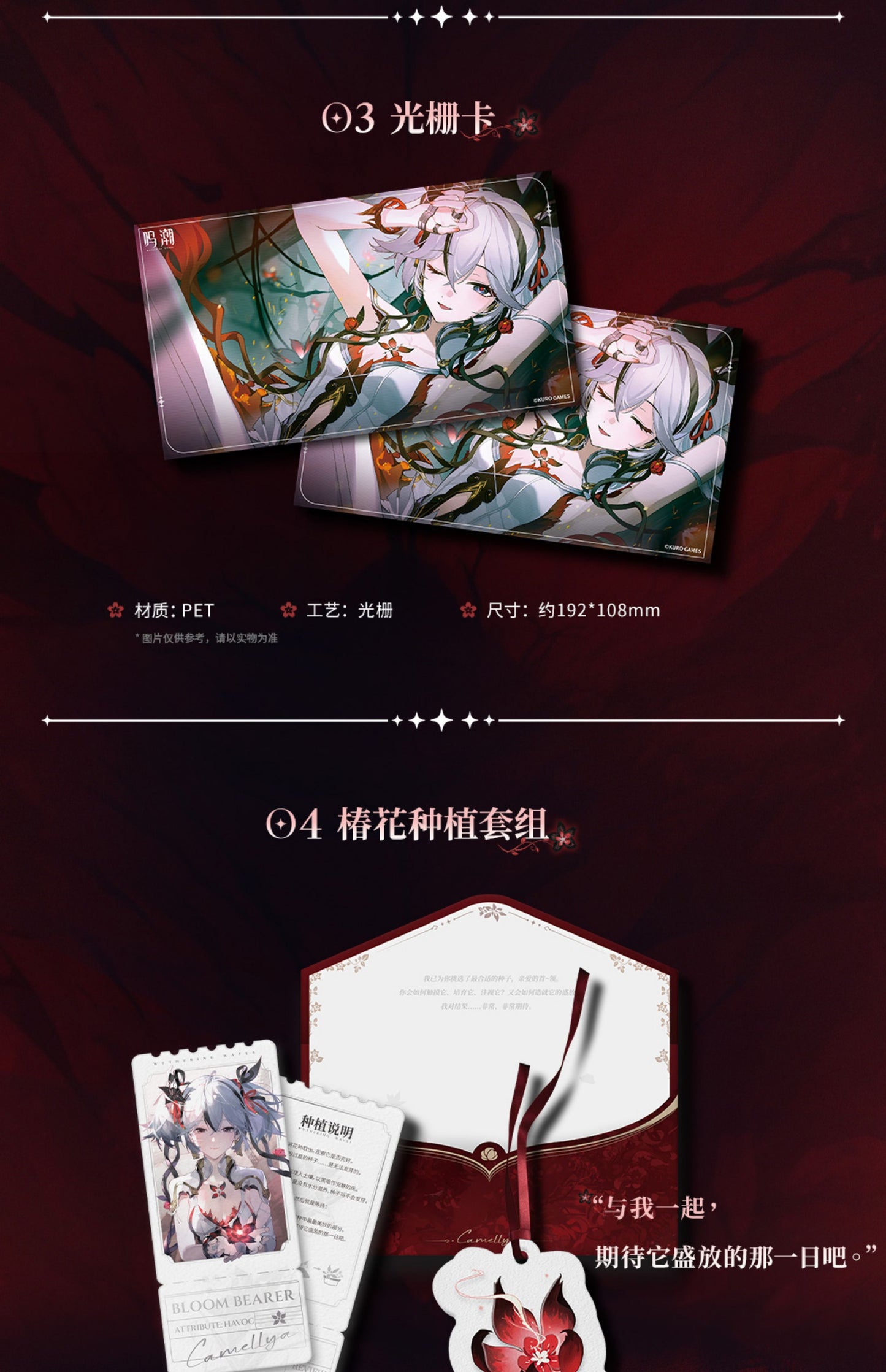 Wuthering Waves Official Merchandise - Camellia Seed of Destiny Hidden Flower Character Gift Set