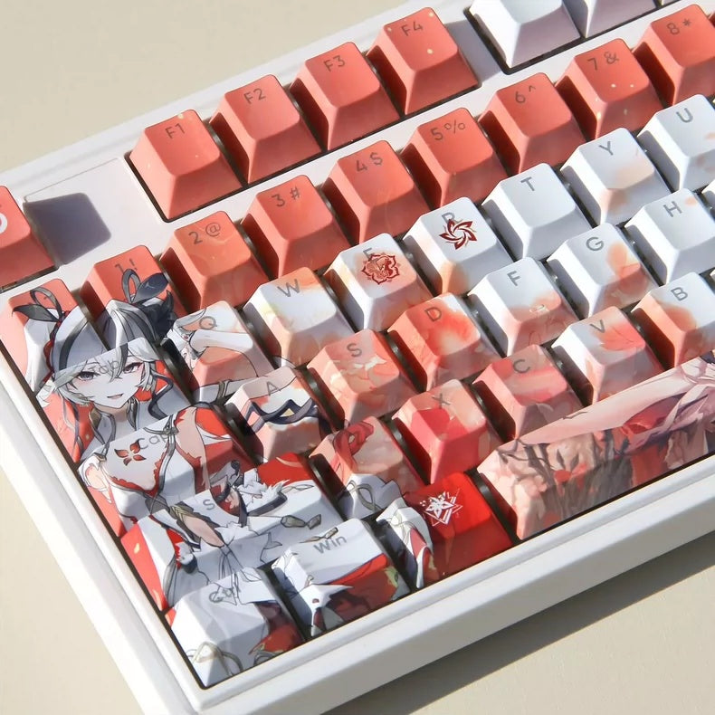 Wuthering Waves Merchandise - Camellia Theme Keycap Set