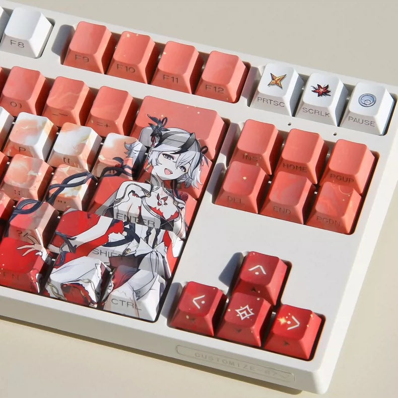 Wuthering Waves Merchandise - Camellia Theme Keycap Set