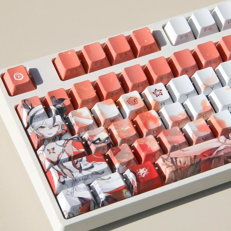 Wuthering Waves Merchandise - Camellia Theme Keycap Set