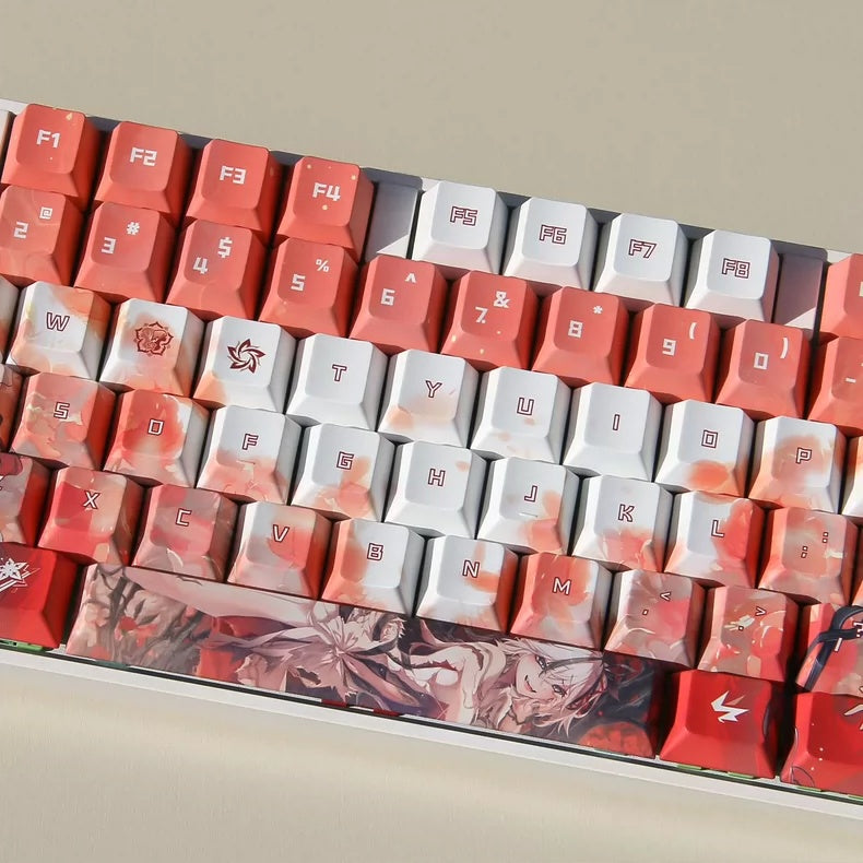 Wuthering Waves Merchandise - Camellia Theme Keycap Set