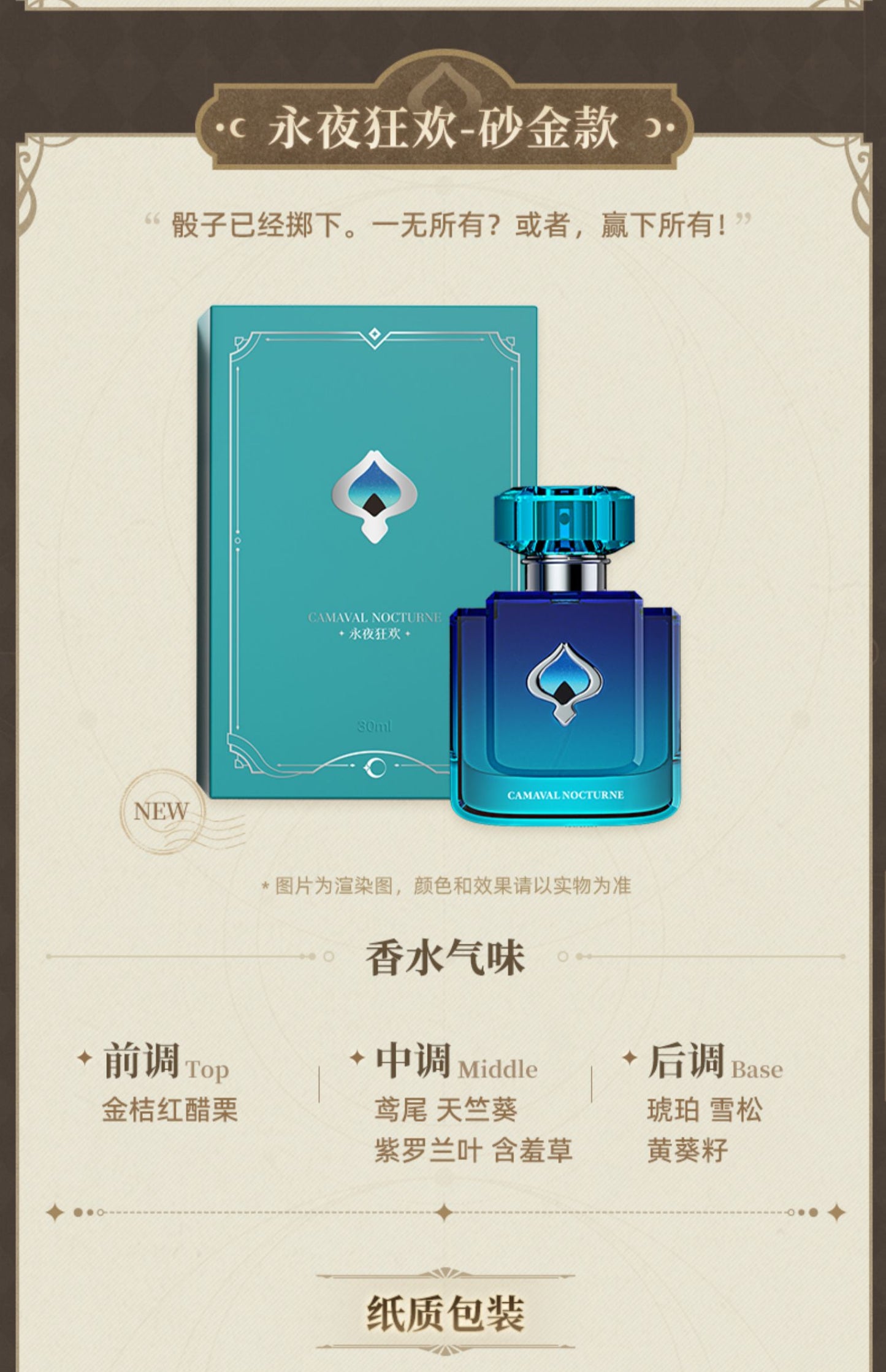 Honkai Star Rail Official Galaxy Fragrance Series Perfume (Aventurine)