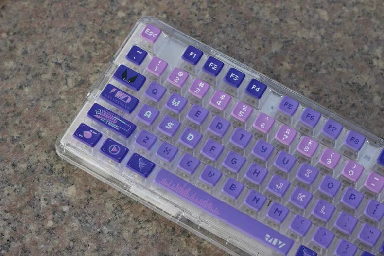 Honkai StarRail - SilverWolf Themed Translucent Keycap Set