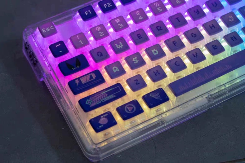 Honkai StarRail - SilverWolf Themed Translucent Keycap Set