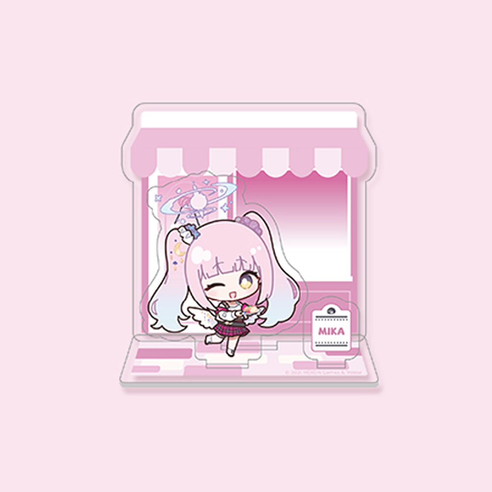 Blue Archive Official Genuine Dimensional Cafe Collaboration Goods Q Version Acrylic Stand - Mika Koharu Kazusa Kanna Nagisa Toki