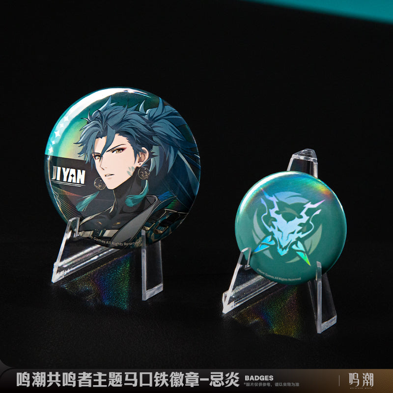 Wuthering Waves WuWa Official Tin Badge Set Jiyan Yinlin Lingyang Yangyang Chixia Baizhi