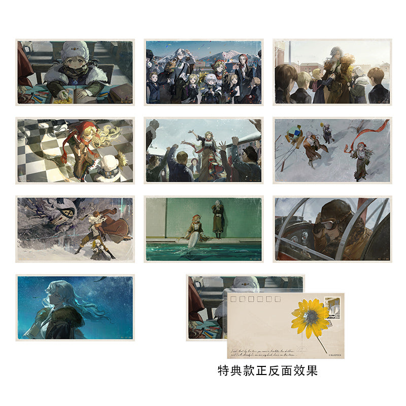 Reverse 1999 Official "Unsent Greetings" Farewell, Rayashiki Illustration Postcard Packs