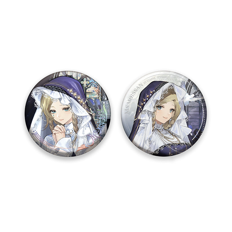 Reverse 1999 Official "One Moment of Aria" Character Badge Set Melania Satsuki 37 Ms. Moissan