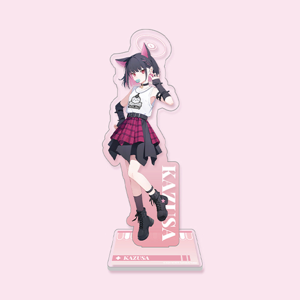 Blue Archive Official Genuine Dimensional Cafe Collaboration Goods Acrylic Stand - Mika Koharu Kazusa