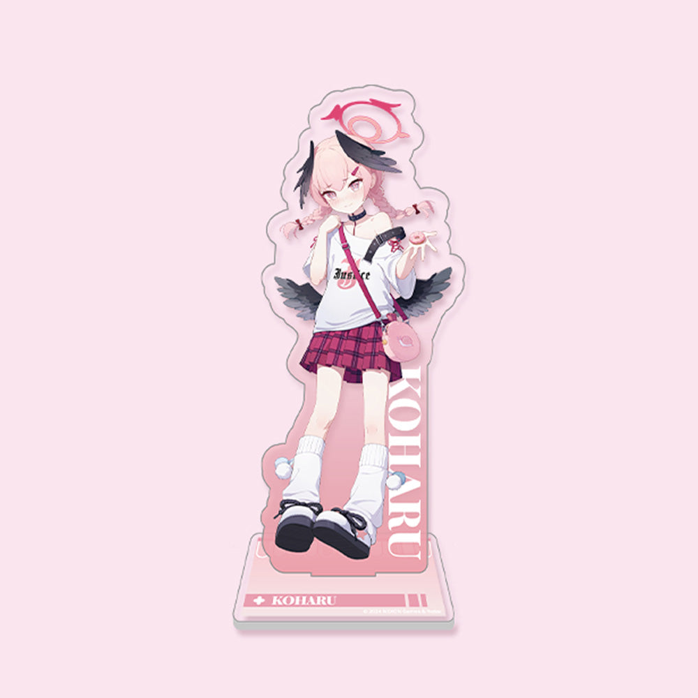 Blue Archive Official Genuine Dimensional Cafe Collaboration Goods Acrylic Stand - Mika Koharu Kazusa