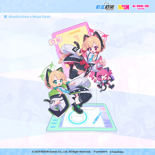 Blue Archive X Muse Dash Offical Collab Acrylic Stand Momoi & Midori