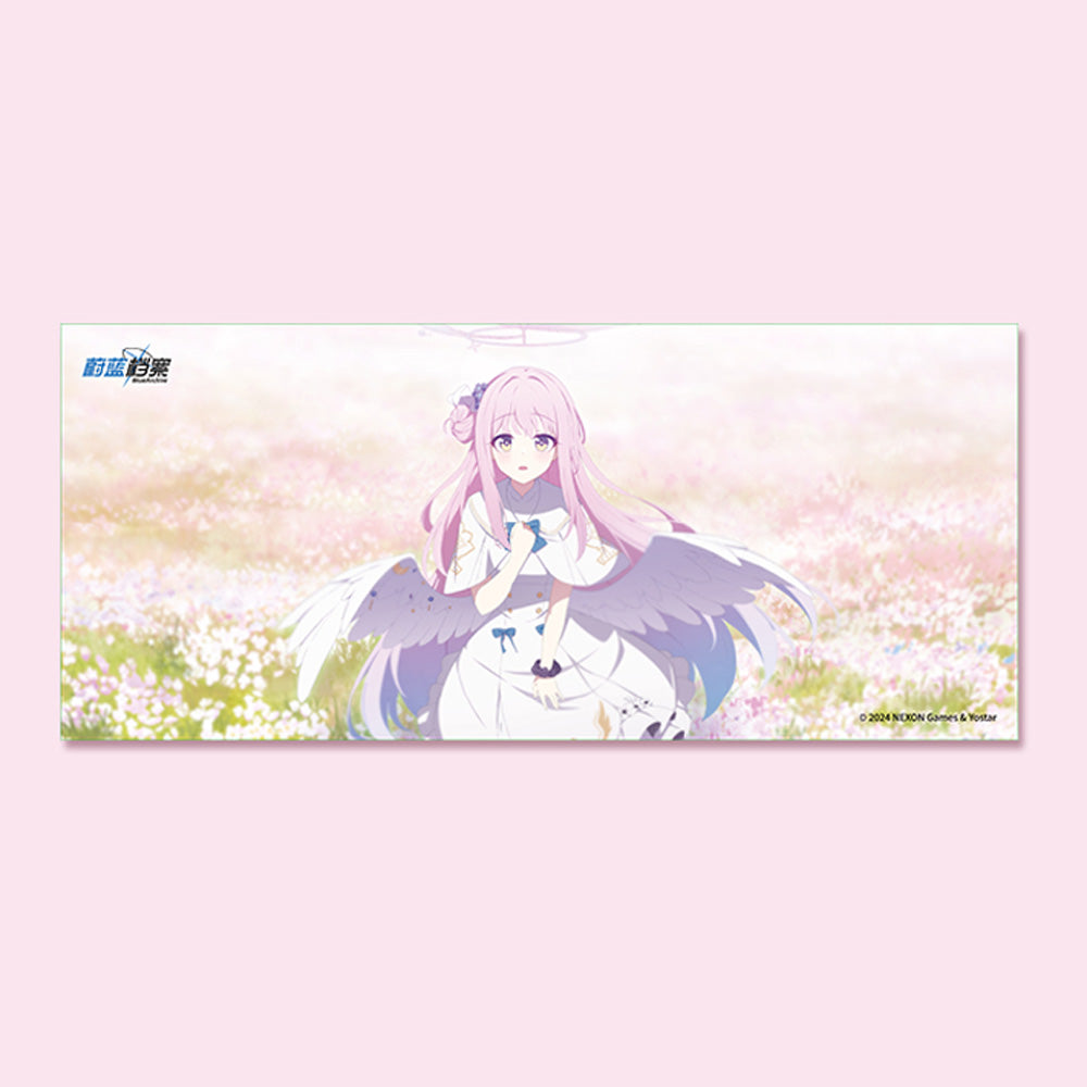 Blue Archive Official Genuine Dimensional Cafe Collaboration Goods Mouse Pad Desk Mat - Yuuka Mika Hoshino