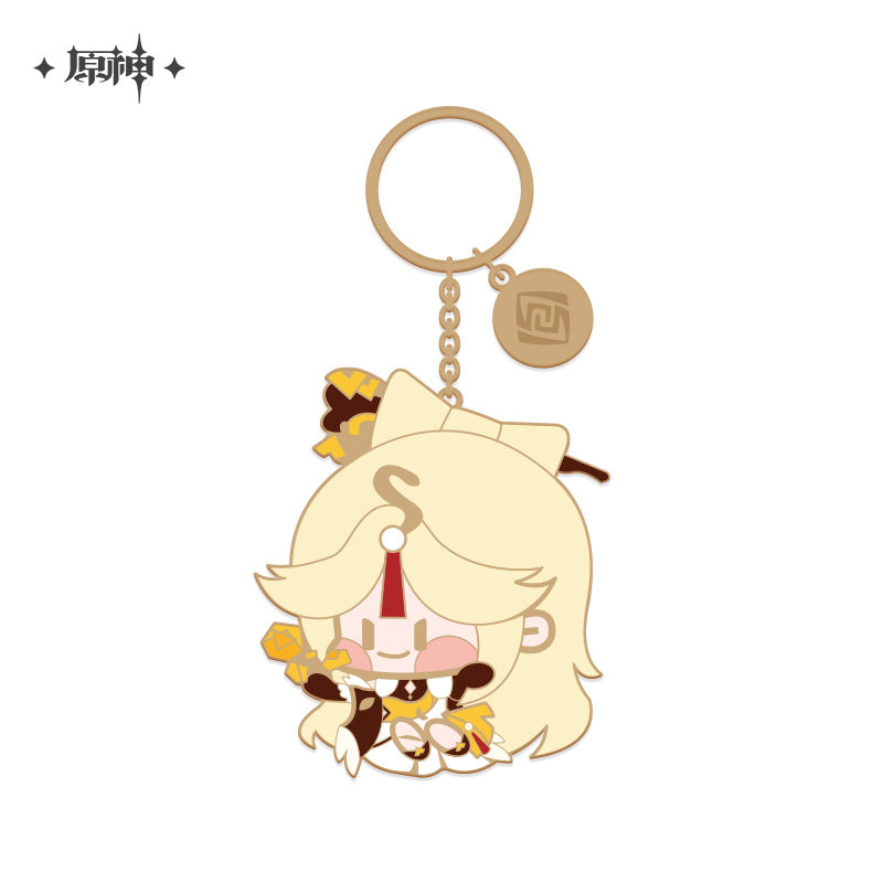 [Genshin official] Q version Character Metallic Keychain Keyring