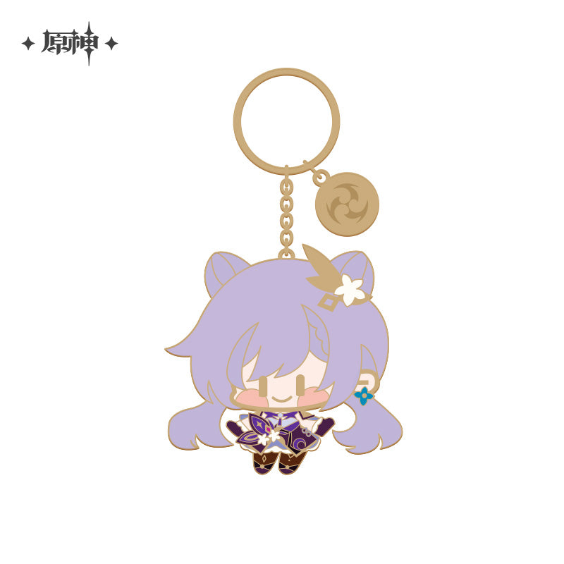 [Genshin official] Q version Character Metallic Keychain Keyring