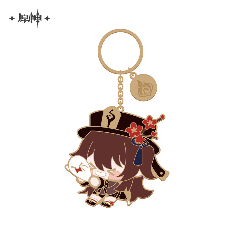 [Genshin official] Q version Character Metallic Keychain Keyring